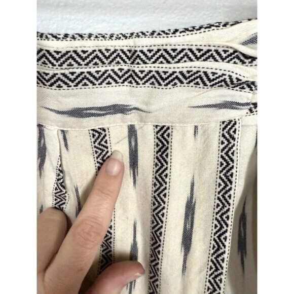 NWT J.‎ Crew Cotton Wrap Knee Length Pencil Skirt Cream & Black Women's Size 4 - Picture 6 of 10